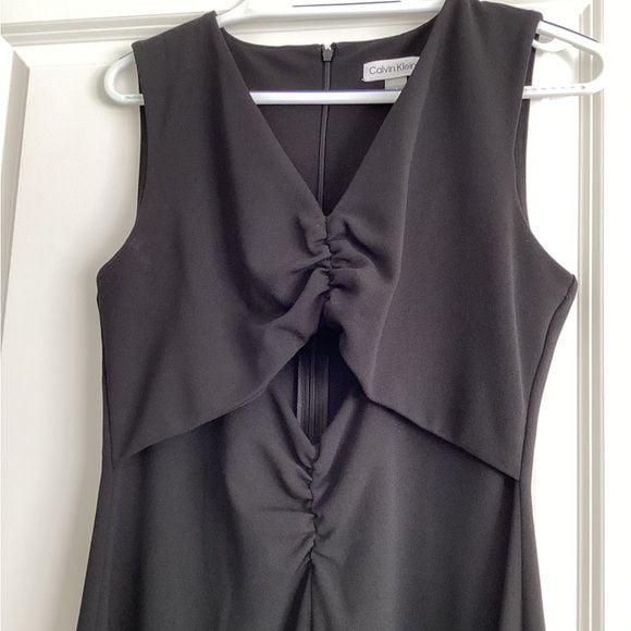 Calvin Klein Black Sleeveless Jumpsuit - Size 8 3