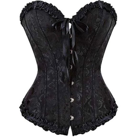 New Gorgeous Black on Black Corset Small 2
