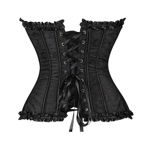 New Gorgeous Black on Black Corset Small 4