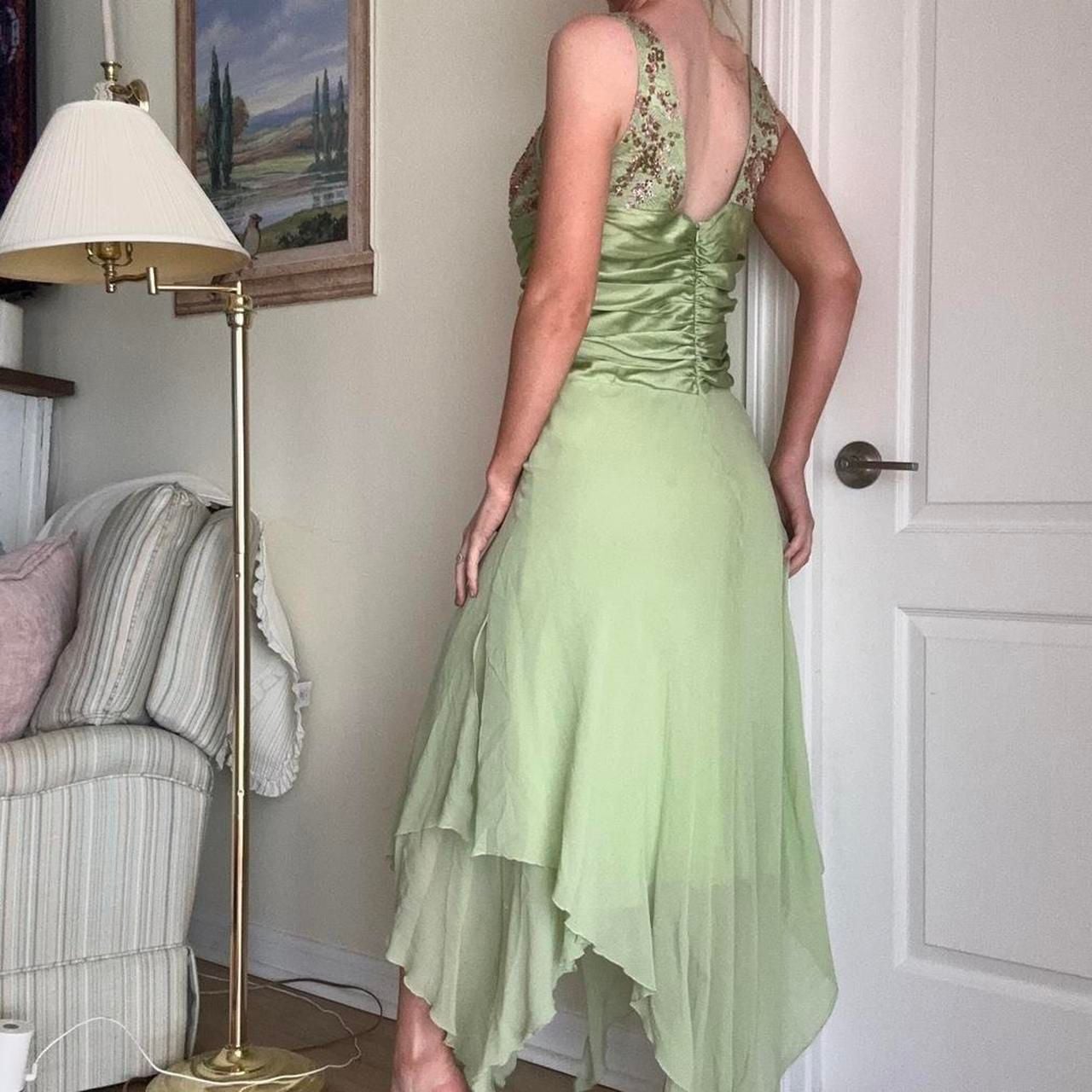 JS Boutique Beaded Fairy Handkerchief Hem Maxi Dress 7