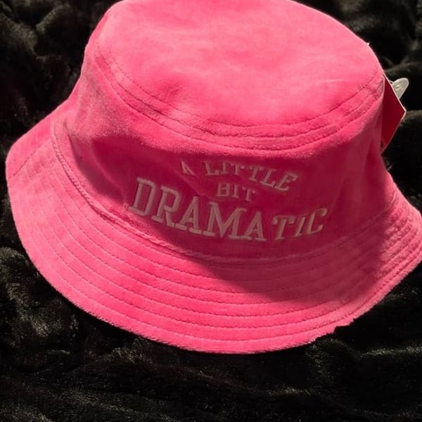 Claire's Hot Pink Bucket Hat "A Little Bit Dramatic"