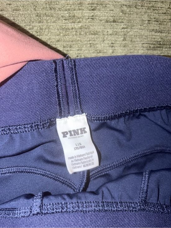 PINK Victoria's Secret Coral Pink & Navy Athletic Shorts Duo 5