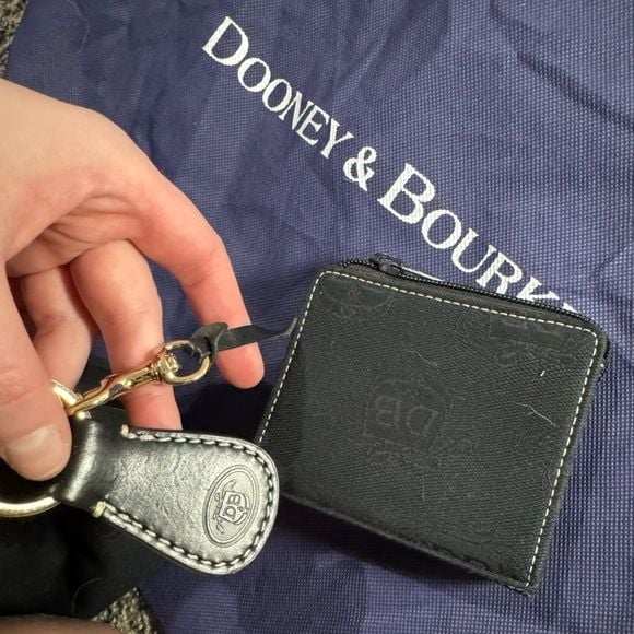 Dooney & Bourke Black Signature East/West Canvas Shoulder Bag 10