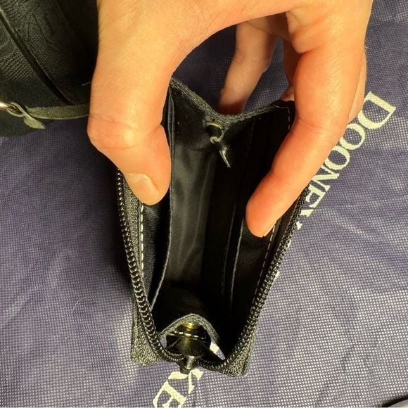 Dooney & Bourke Black Signature East/West Canvas Shoulder Bag 11