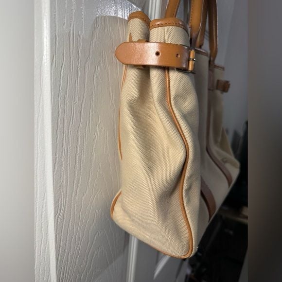 Burberry Authenticated Blue Label Canvas Tote Bag 6