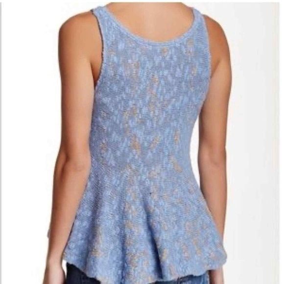 Free People Side by Side Peplum Sweater Tank 3