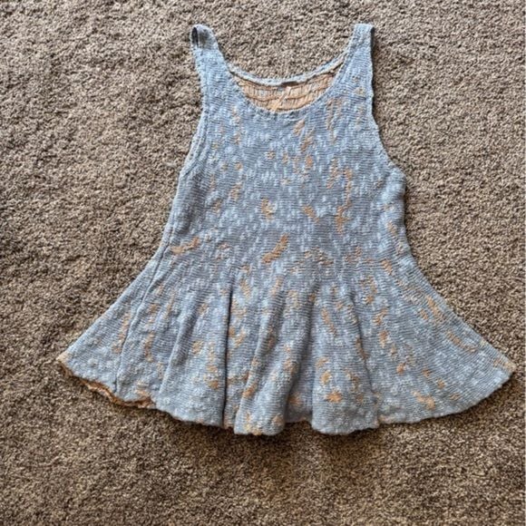 Free People Side by Side Peplum Sweater Tank 4