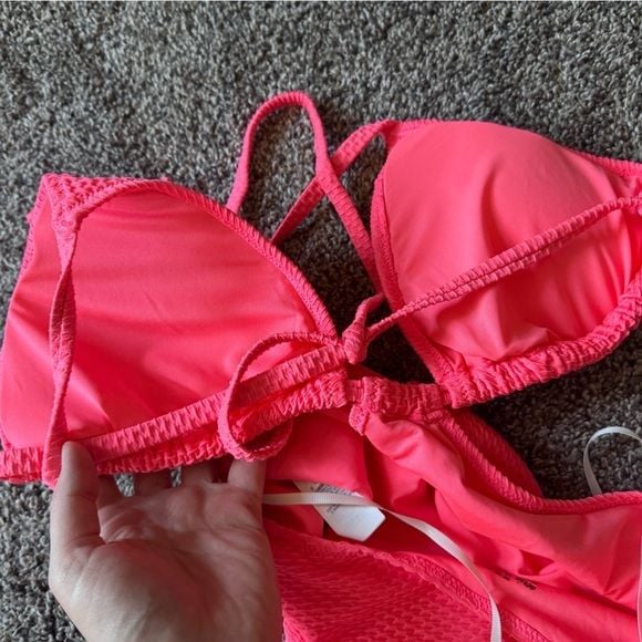 Aerie NWT Hot Pink Cutout One Piece Swimsuit 10