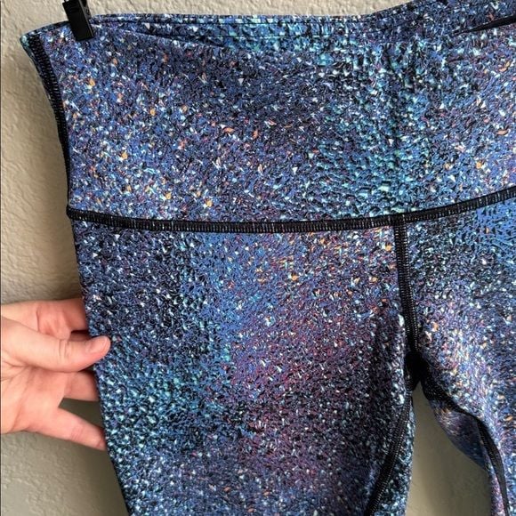 lululemon blue print leggings like new! 5