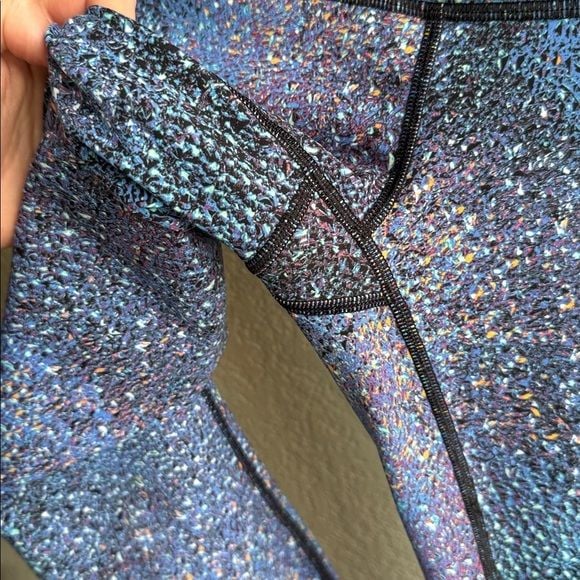 lululemon blue print leggings like new! 6