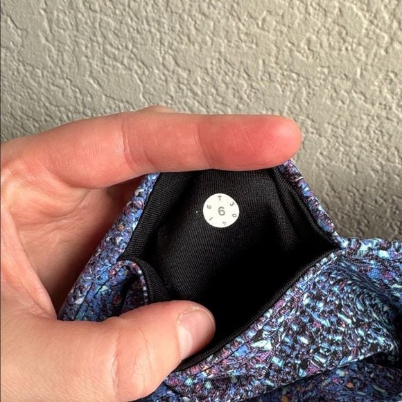 lululemon blue print leggings like new! 8