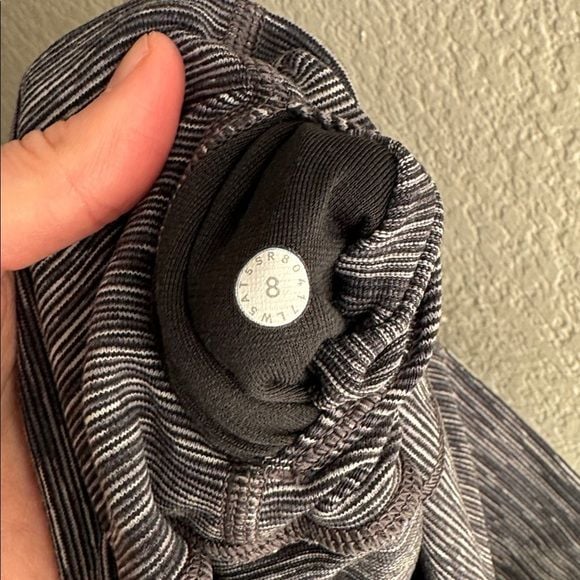 lululemon marled gray leggings 6