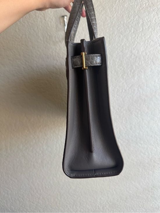 Tory Burch Walker Small Croc Embossed Satchel 7