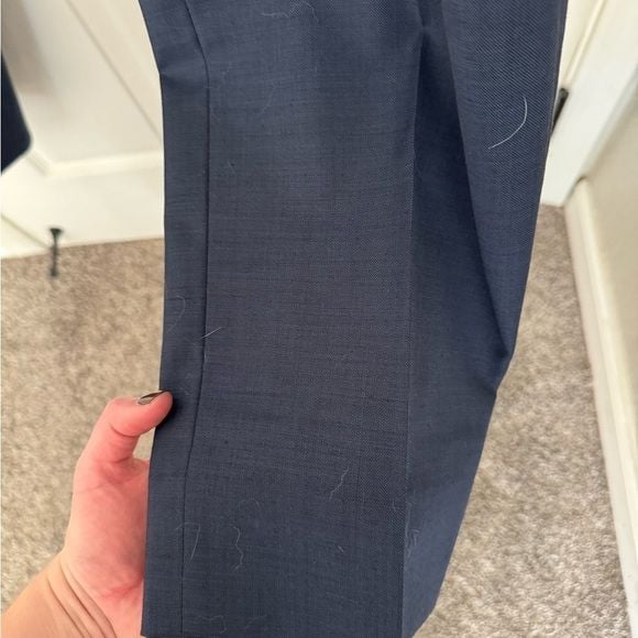 Tommy Hilfiger Modern Fit Wool Blend Navy Pants 6