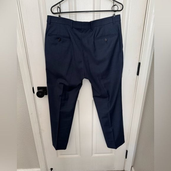 Tommy Hilfiger Modern Fit Wool Blend Navy Pants 8