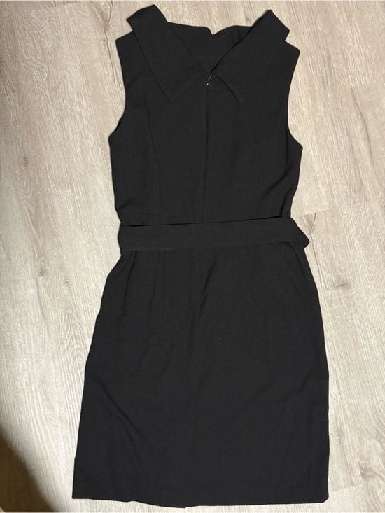 Adrienne Vittadini Black Sleeveless Midi Sheath Dress 4