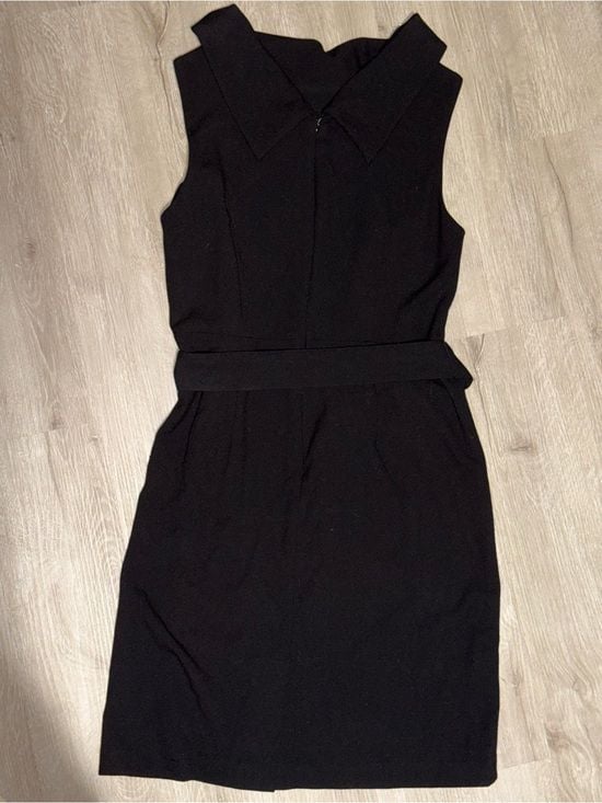 Adrienne Vittadini Black Sleeveless Midi Sheath Dress 5