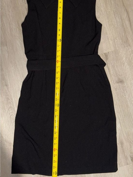 Adrienne Vittadini Black Sleeveless Midi Sheath Dress 6