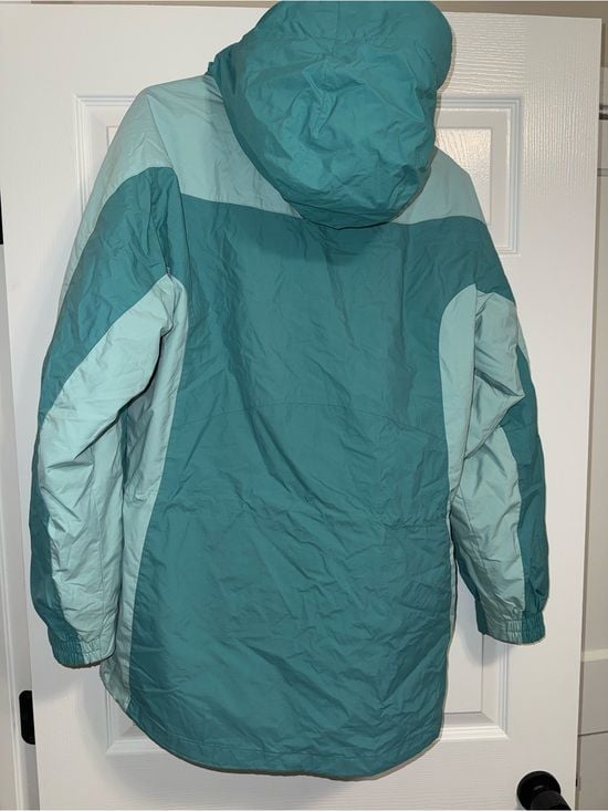 Columbia Women's Teal and Light Teal Ski Jacket 3 in 1 6