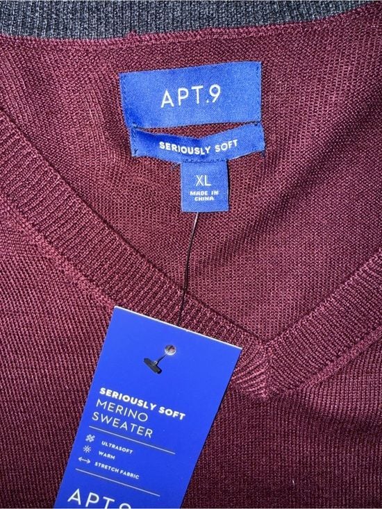 Men's Apt. 9® Seriously Soft Merino V-Neck Sweater 4