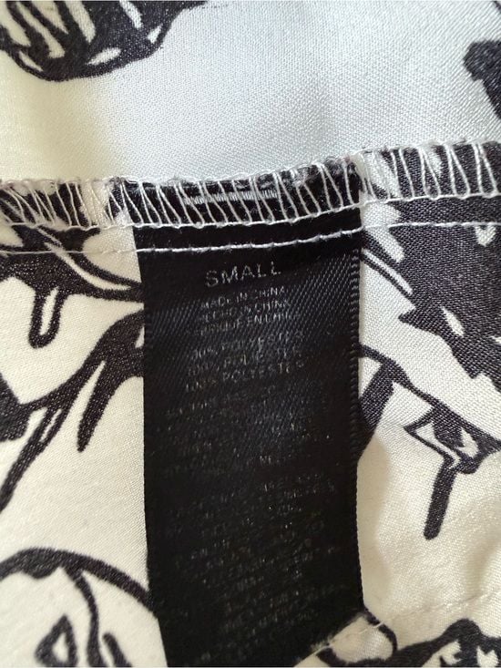 Sam Edelman Black & White Floral Open-Front Jacket 5