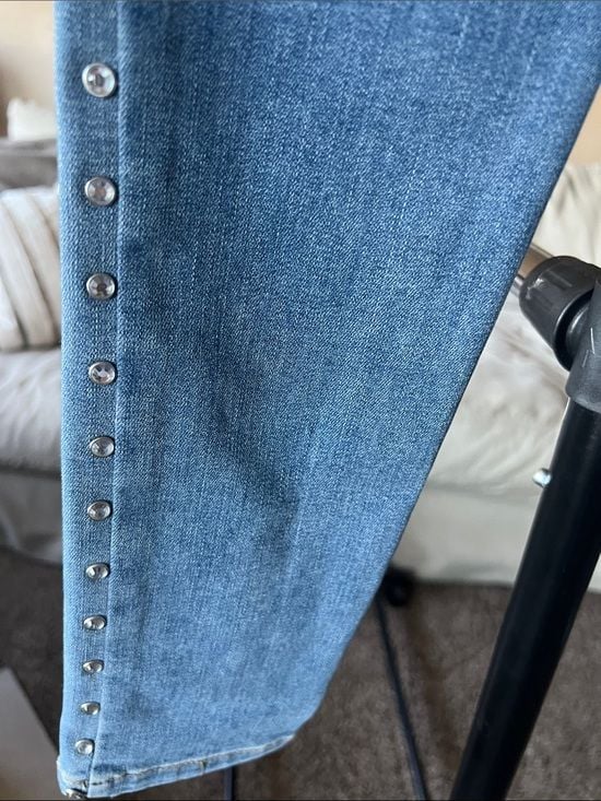 Sanctuary Light Blue Skinny Jeans with Side Studs 8