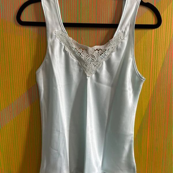 y2k Teal Cami