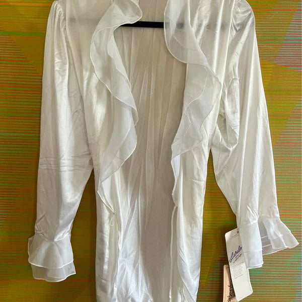y2k Ruffle Top with Sleeve