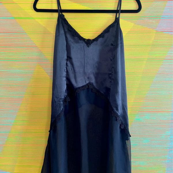 y2k Mesh and Satin Cami