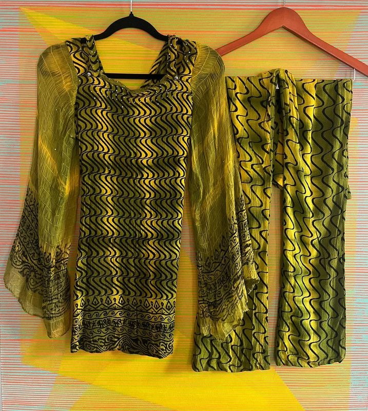 Vtg Boho 2pc Set 1