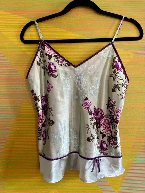 Vtg NWT Cami with Velvet Trim 2