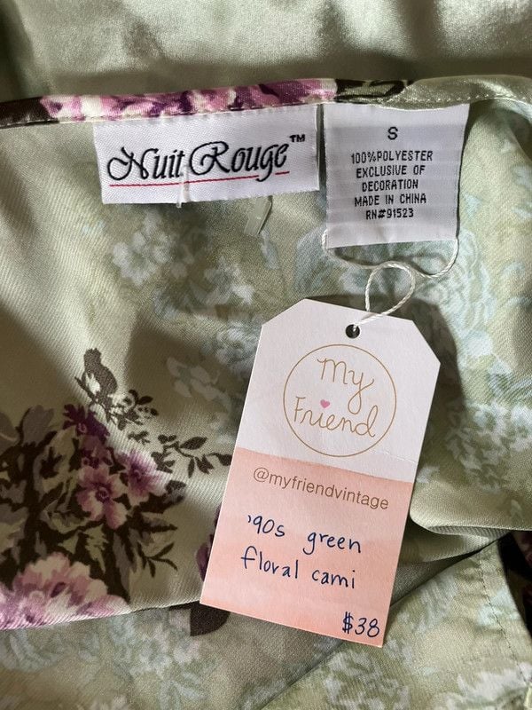 Vtg NWT Cami with Velvet Trim 6
