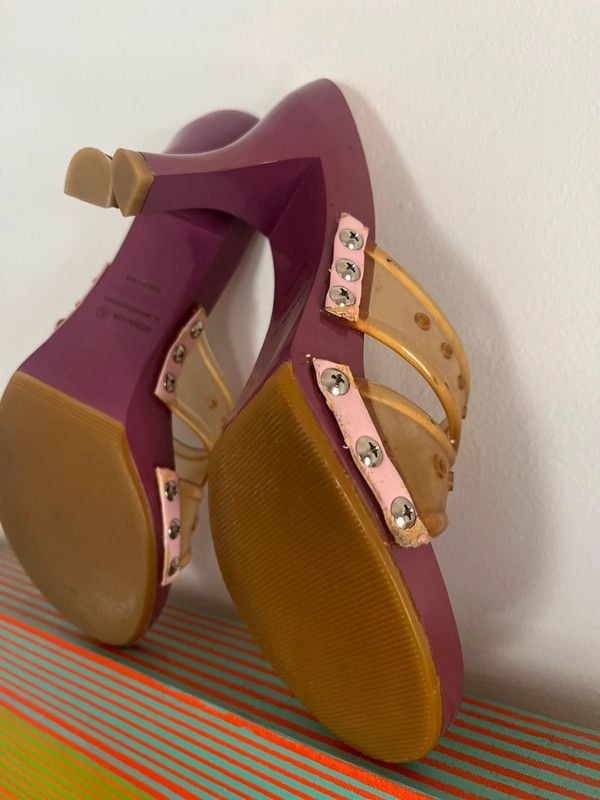 y2k Bamboo Platform Heels 9