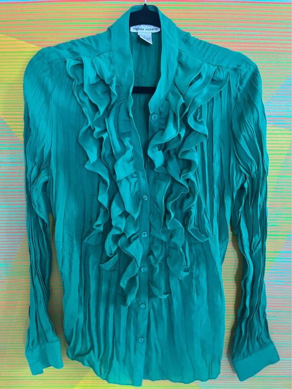 y2k My Michelle Ruffle Top 1