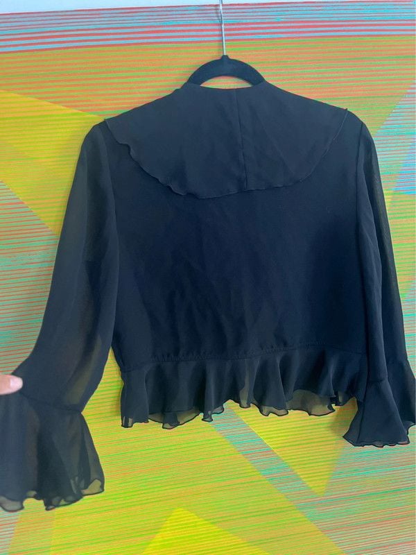 y2k Sheer Ruffle Top 3