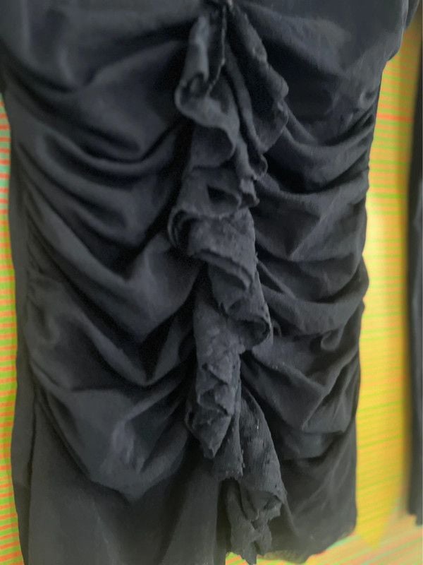 y2k Nylon Ruffle Top 5