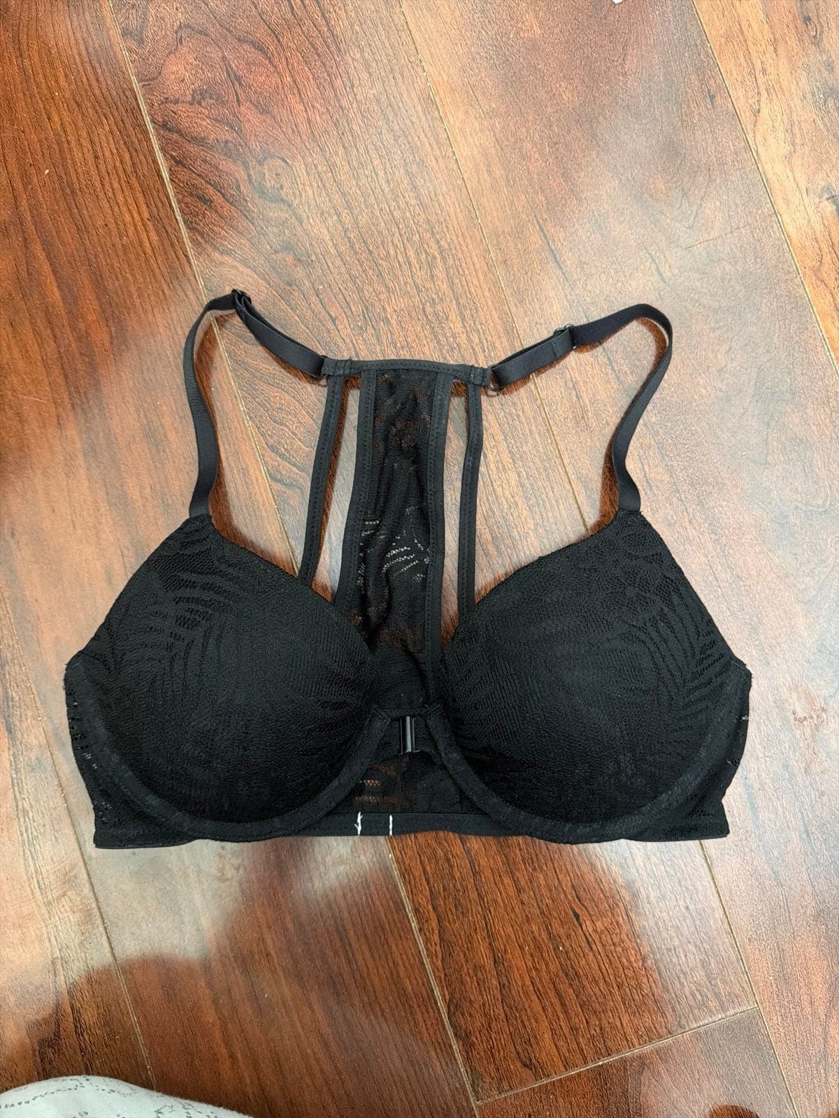 Victoria secret black lace bra 1