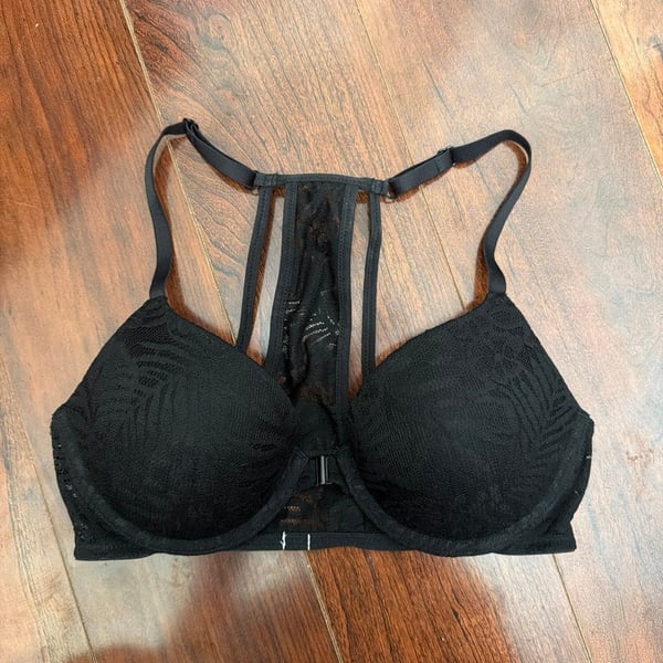 Victoria secret black lace bra