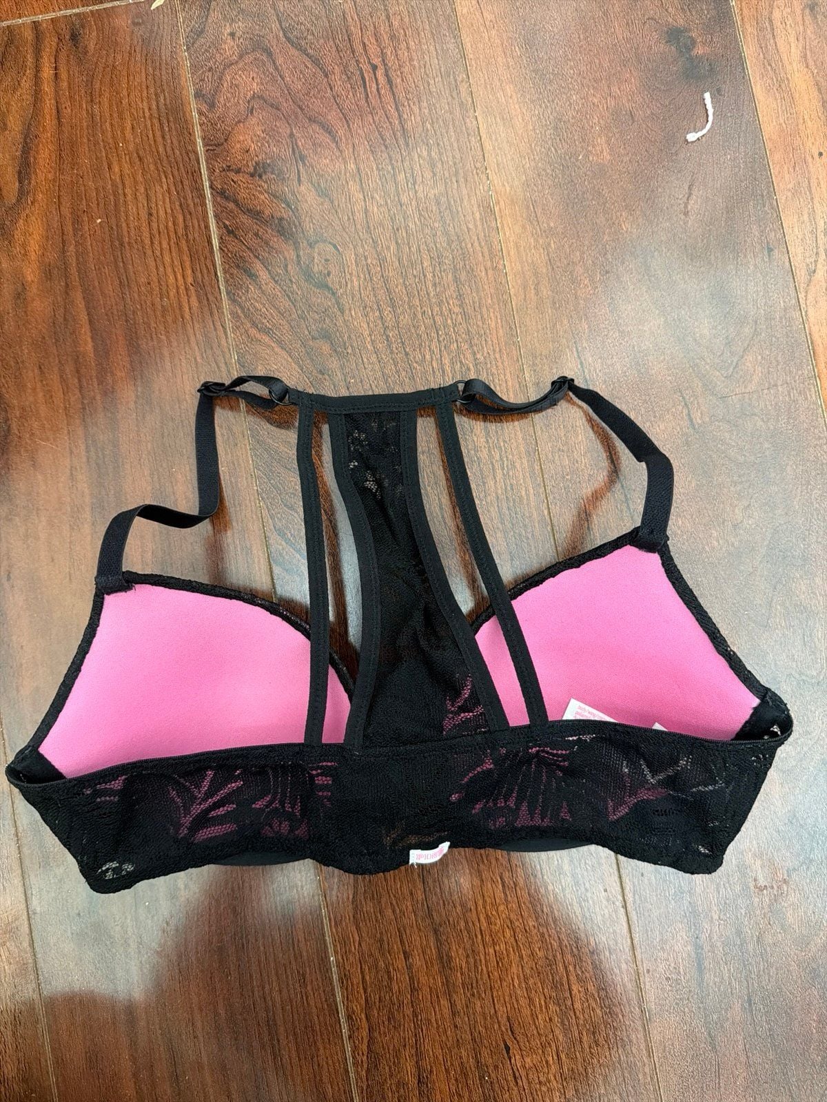 Victoria secret black lace bra 2