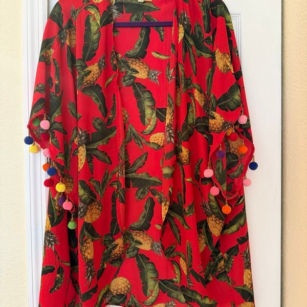 Gianni Bini colorful pineapple coverup