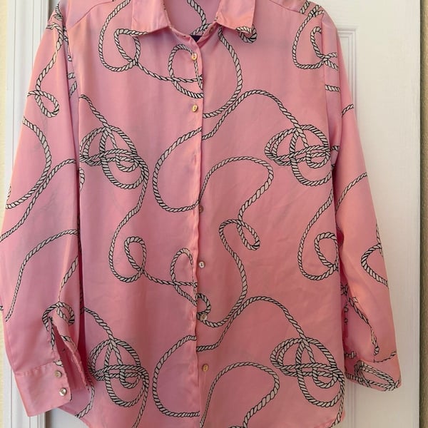 philosophy rope design long sleeved button down
