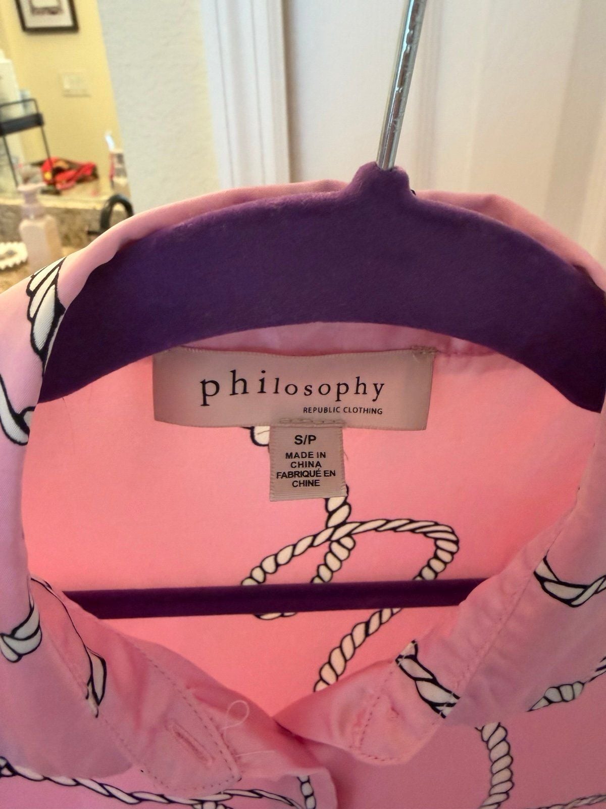 philosophy rope design long sleeved button down 3