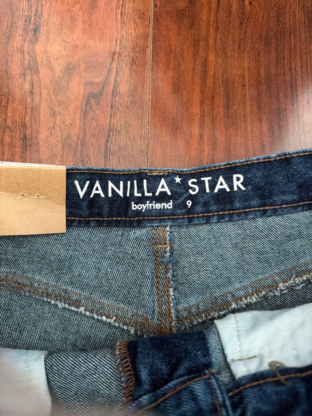 NWT denim distressed jean shorts 4