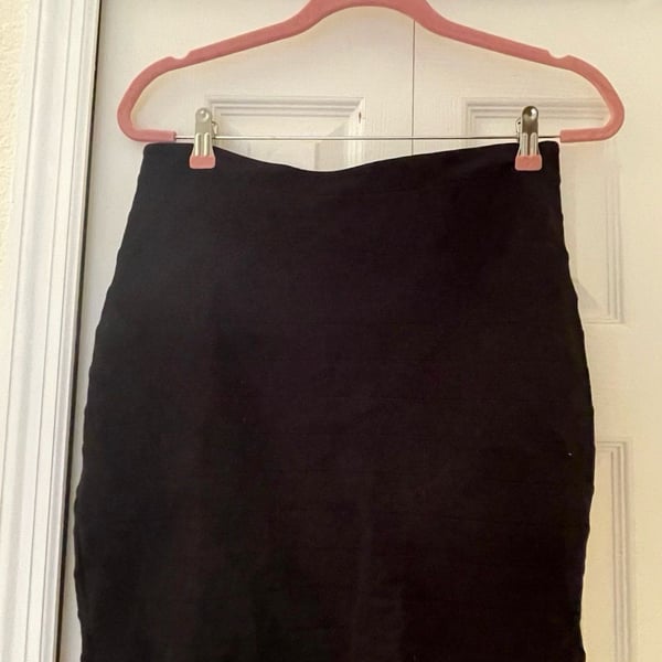 Black Express bandage skirt