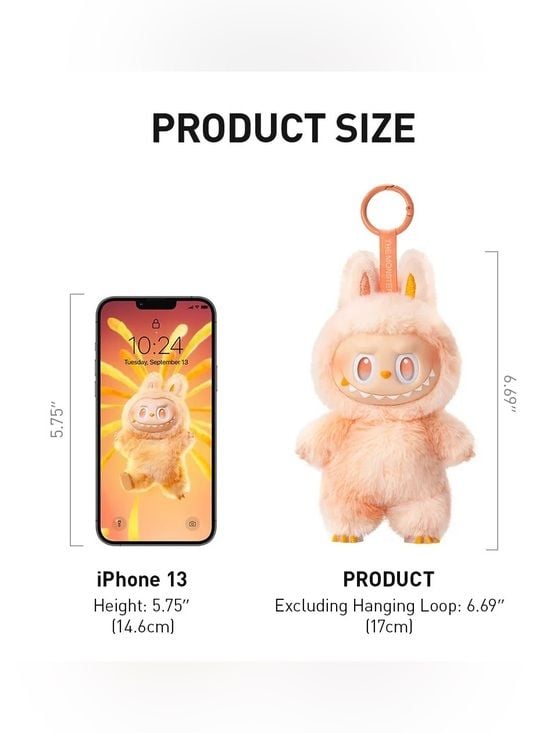 Labubu The Monsters Big Into Energy Series - Happiness Vinyl Plush Keychain 11