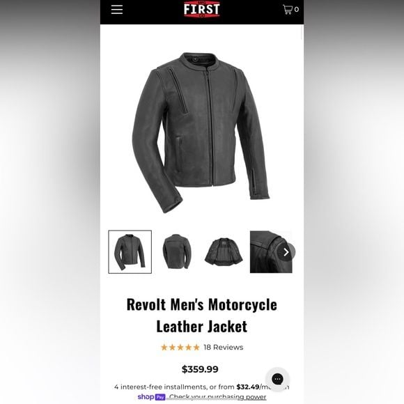 Men’s motorcycle jacket Large 9