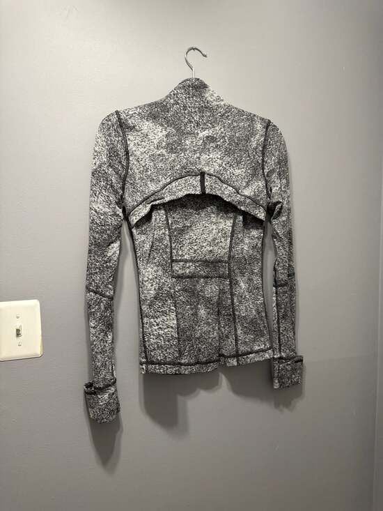 Lululemon Define Jacket Luon Speckled Gray Heathered Black 12