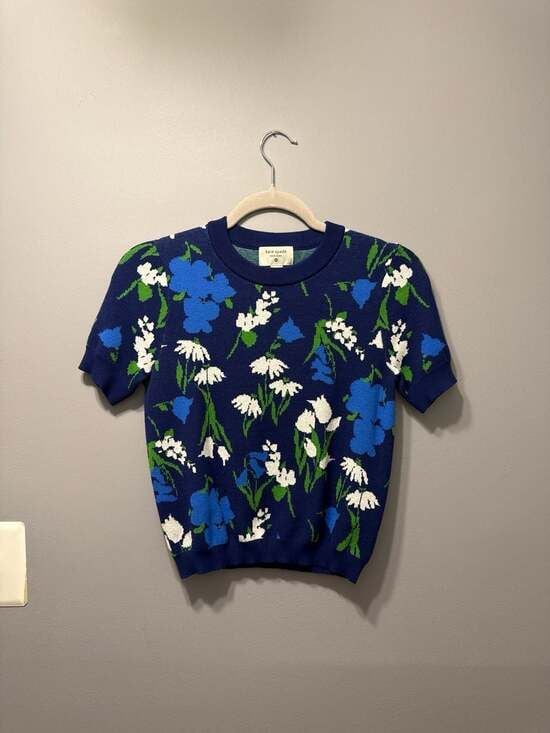 Kate Spade New York x Target Mixed Floral Short Sleeve Sweater 2