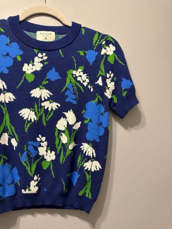 Kate Spade New York x Target Mixed Floral Short Sleeve Sweater 4