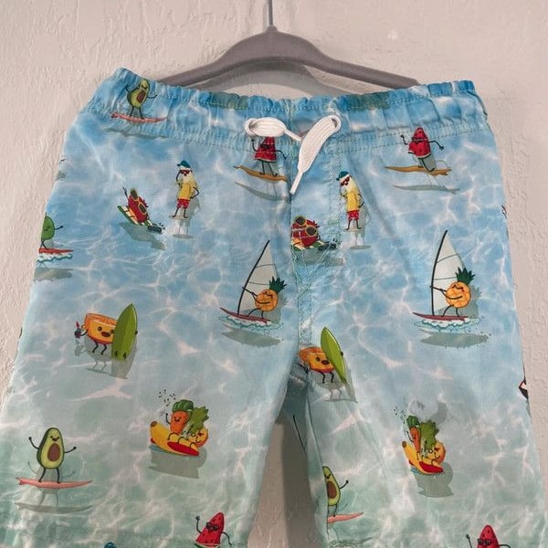 Jachs NY Tropical Beach Scene Swim Trunks size 4T